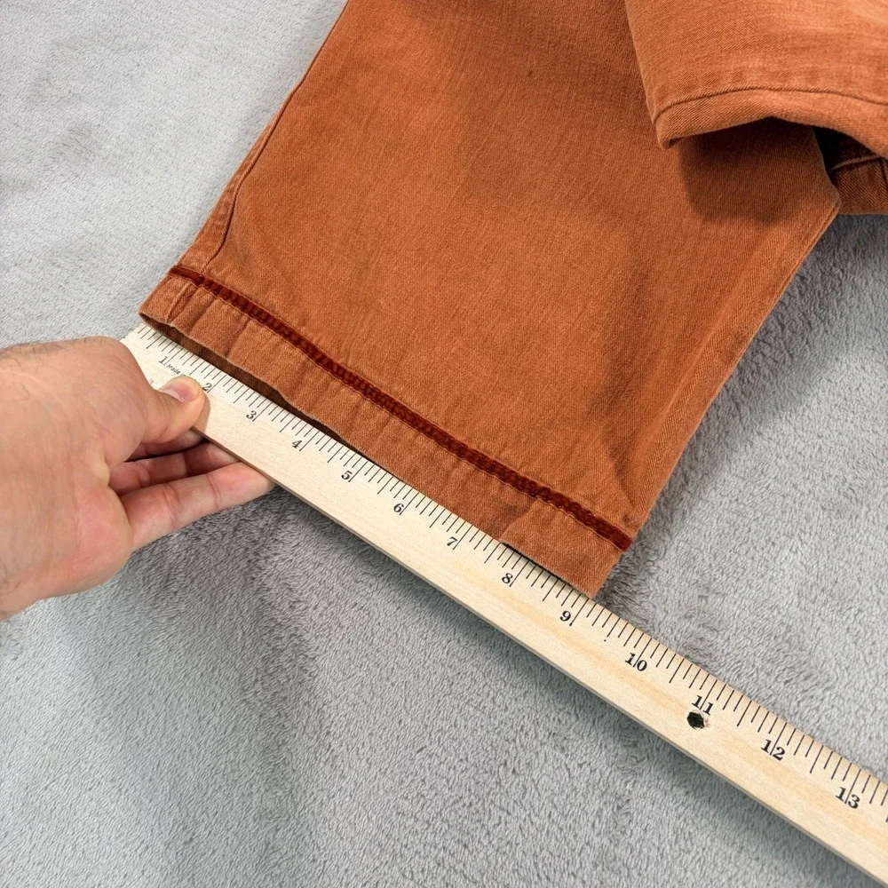 Vintage prAna Drawstring Cargo Pocket Pants in Rust Brown Men Medium USA Made